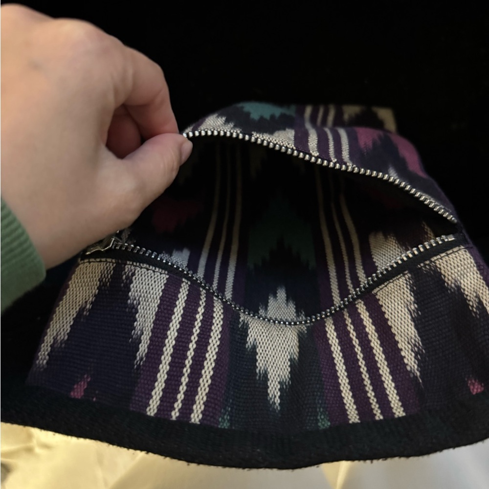 Isabel Marant Purple and Green Chevron Tote - Picture 5 of 7
